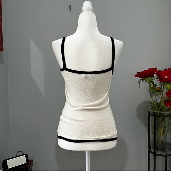 NEW Bebe Two Tone Contrast Boucle Knit Cardigan Sweater Colorblock Twin Set S - Picture 13 of 16